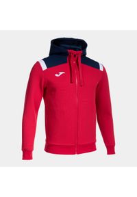 Bluza dresowa z kapturem Joma Toledo. Typ kołnierza: kaptur. Kolor: wielokolorowy, niebieski, czerwony. Materiał: dresówka. Sport: piłka nożna #1
