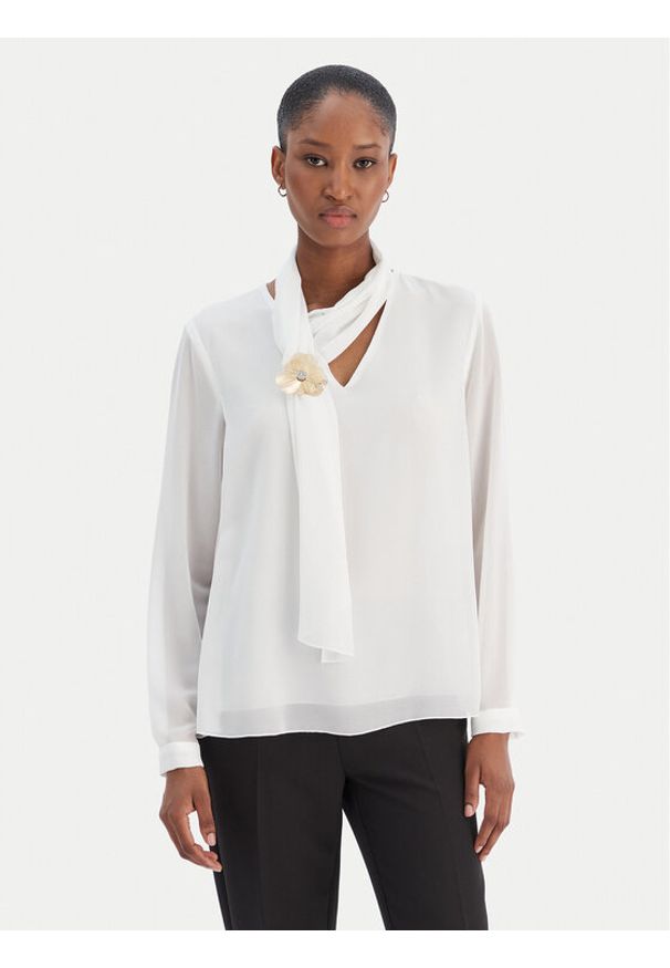 Rinascimento Koszula CFC0126527003 Biały Regular Fit. Kolor: biały. Materiał: syntetyk