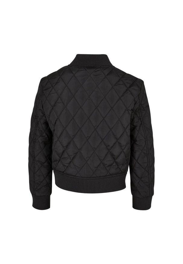 Urban Classics - Nylonowa Kurtka Diamond Quilt Dla Dziewcząt. Kolor: czarny. Materiał: nylon
