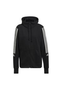 Adidas - Damska kurtka z kapturem adidas AEROREADY Made for Training. Typ kołnierza: kaptur. Kolor: czarny, biały, wielokolorowy. Sport: bieganie #1