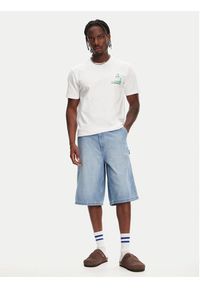 Quiksilver T-Shirt Palm Lines Ss EQYZT08057 Biały Regular Fit. Kolor: biały. Materiał: bawełna #5
