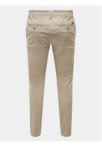 Only & Sons Chinosy Mark Luca 22028144 Beżowy Slim Fit. Kolor: beżowy. Materiał: bawełna #7