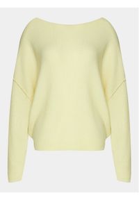 AMERICAN VINTAGE - American Vintage Sweter Damsville DAM225E24 Żółty Regular Fit. Kolor: żółty. Materiał: syntetyk. Styl: vintage #1