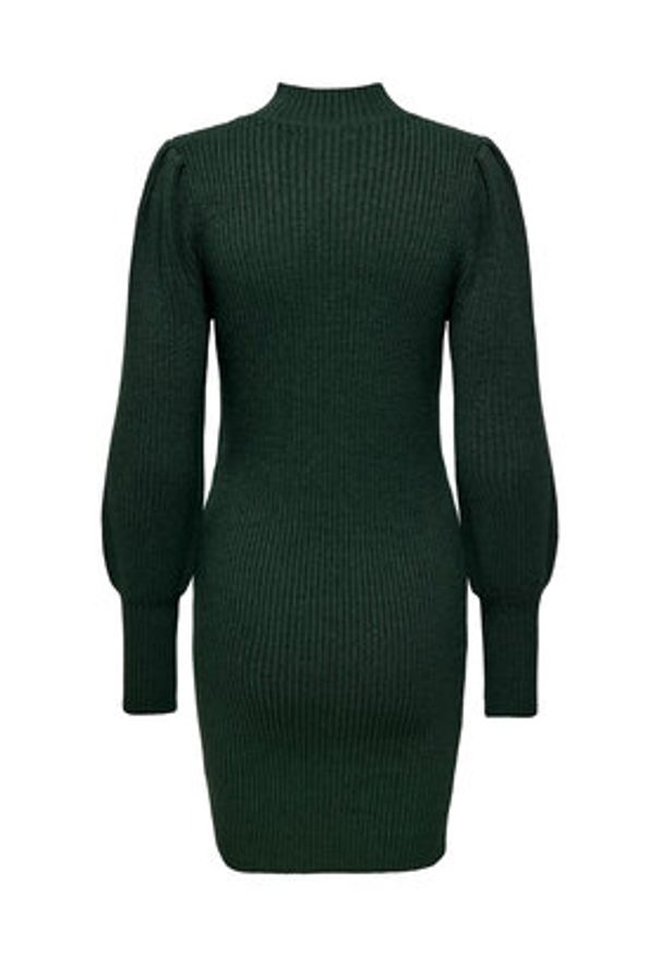 only - ONLY Sukienka dzianinowa 15232502 Zielony Comfort Fit. Kolor: zielony. Materiał: wiskoza