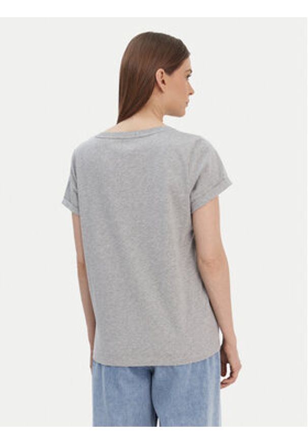 TOMMY HILFIGER - Tommy Hilfiger T-Shirt UW0UW04525 Szary Regular Fit. Kolor: szary. Materiał: bawełna