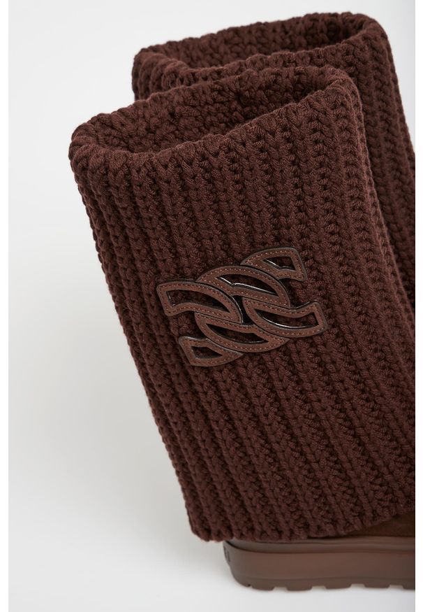 Casadei - Kozaki damskie zamszowe CASADEI. Materiał: zamsz