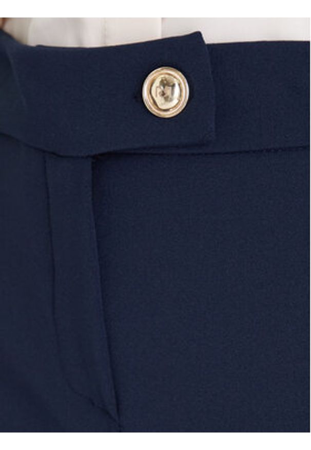 Rinascimento Chinosy CFC0126226003 Granatowy Slim Fit. Kolor: niebieski. Materiał: syntetyk