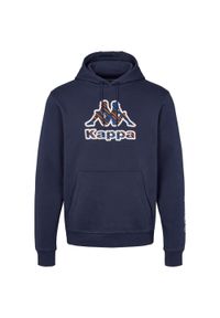 Bluza z kapturem Kappa Fetro Swt. Typ kołnierza: kaptur. Kolor: niebieski. Sport: fitness