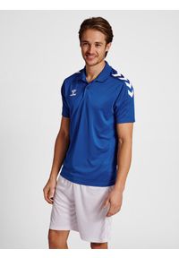Polo Hummel hmlCore. Typ kołnierza: polo. Kolor: niebieski