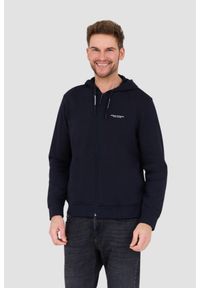 Armani Exchange - ARMANI EXCHANGE Granatowa męska bluza z kapturem, Rozmiar XXL. Typ kołnierza: kaptur. Kolor: niebieski #1