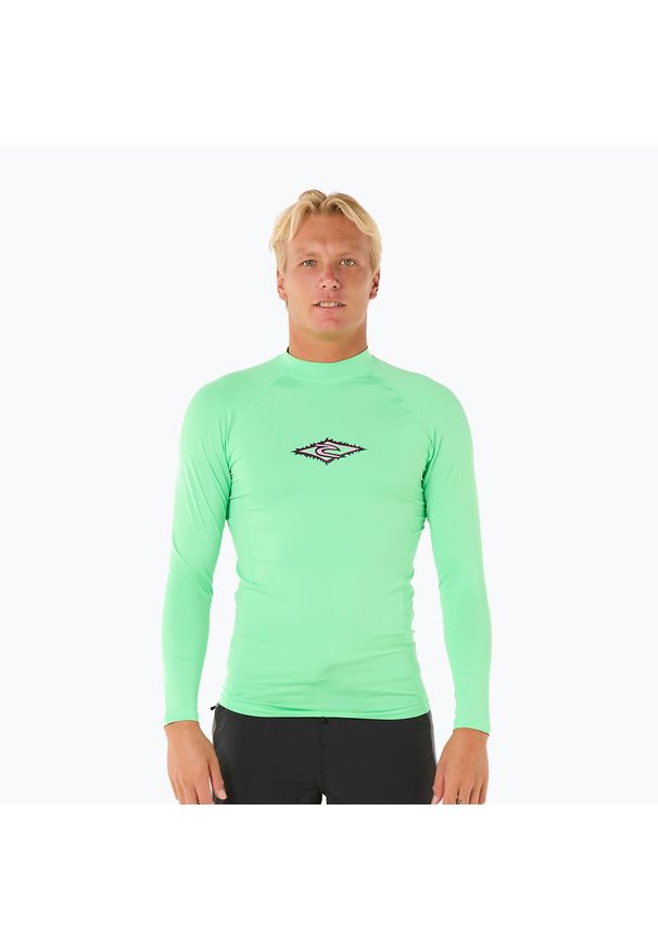 RIPCURL - Longsleeve do pływania męski Rip Curl Raw Energy UPF Performance. Kolor: zielony