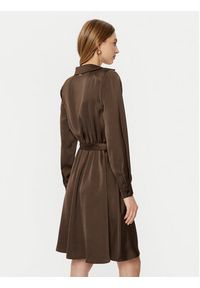 Rinascimento Sukienka koszulowa CFC0121838003 Brązowy Regular Fit. Kolor: brązowy. Materiał: syntetyk. Typ sukienki: koszulowe #4