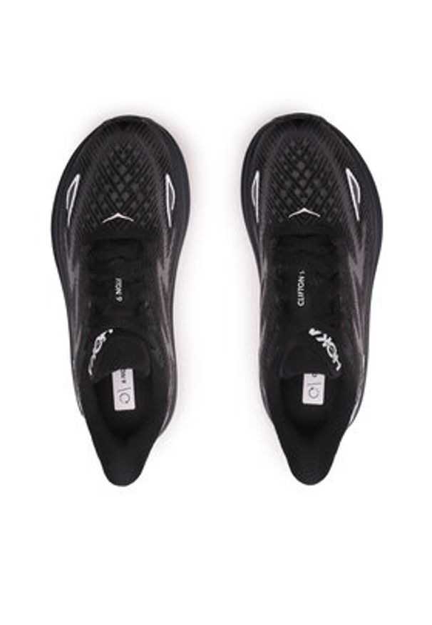 HOKA - Hoka Buty do biegania Clifton 9 1127896 Czarny. Kolor: czarny. Materiał: materiał, mesh