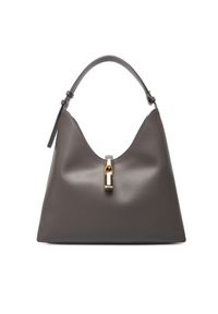 Furla Torebka Goccia M WB01499 BX3104 KH 4283S Szary. Kolor: szary. Materiał: skórzane
