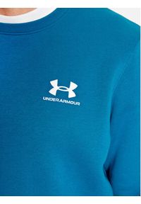 Under Armour Bluza Ua Essential Fleece Crew 1374250 Niebieski Loose Fit. Kolor: niebieski. Materiał: bawełna