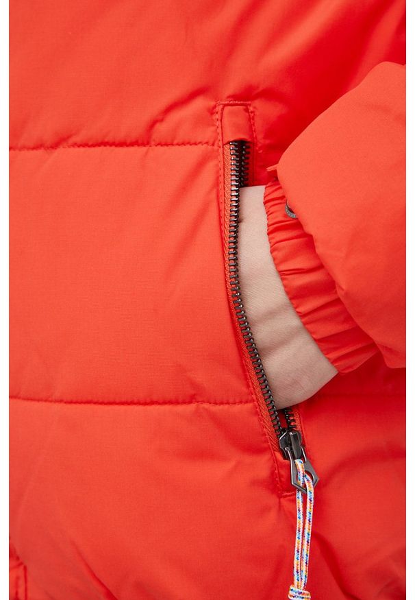 Superdry Kurtka damska kolor pomarańczowy zimowa. Okazja: na co dzień. Kolor: pomarańczowy. Materiał: poliester. Sezon: zima. Styl: casual