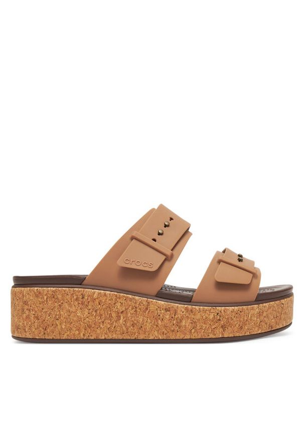 Crocs Klapki Brooklyn Cork Buckle 211252 Beżowy. Kolor: beżowy