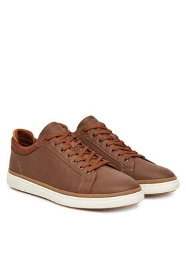 Aldo Sneakersy Finespec 13450249 Brązowy. Kolor: brązowy. Materiał: skóra