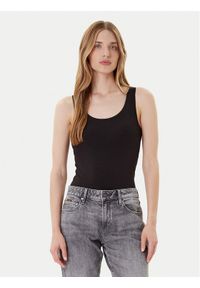 G-Star RAW - G-Star Raw Top Base D07210-3310 Czarny Slim Fit. Kolor: czarny. Materiał: bawełna