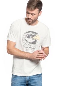 Lee - MĘSKI T-SHIRT LEE BIKER TEE WHITE CANVAS L60CFERR 112113286