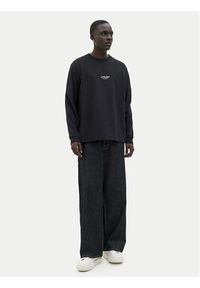 Jack & Jones - Jack&Jones Longsleeve Soho 12278788 Czarny Relaxed Fit. Kolor: czarny. Materiał: bawełna. Długość rękawa: długi rękaw #4