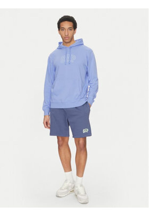 GAP - Gap Bluza 708409-00 Niebieski Regular Fit. Kolor: niebieski. Materiał: bawełna