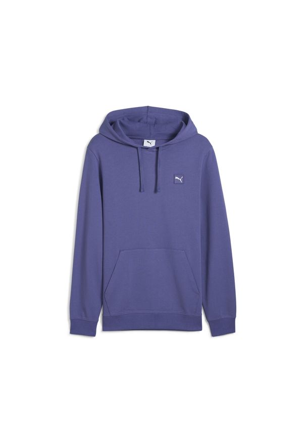 Puma - Męska bluza z kapturem Essentials Elevated PUMA Blue Crystal. Typ kołnierza: kaptur. Kolor: niebieski. Sport: bieganie