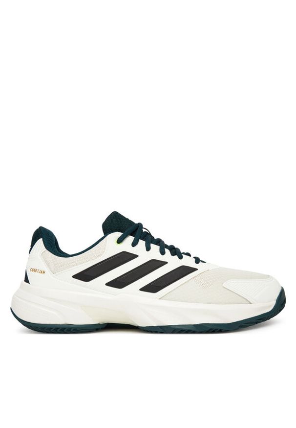 Adidas - adidas Buty do tenisa CourtJam Control 3 Clay JH5137 Biały. Kolor: biały. Materiał: materiał. Sport: tenis