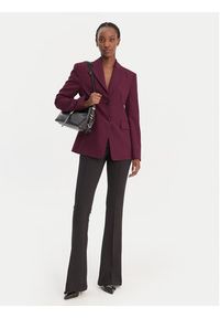 Hugo - HUGO Marynarka Asmalla-1 50533901 Fioletowy Slim Fit. Kolor: fioletowy. Materiał: syntetyk #2