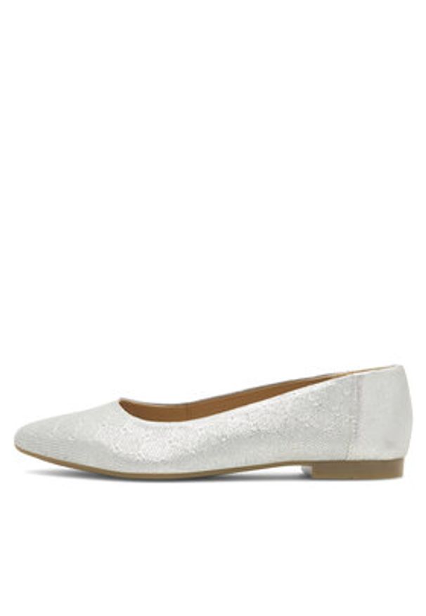 Lasocki Baleriny RST-KAJA-28 Srebrny. Kolor: srebrny. Materiał: skóra