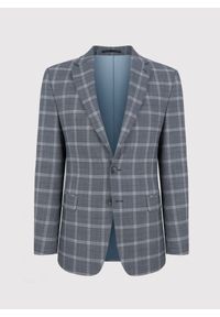 Pako Lorente - PAKO LORENTE – Szara marynarka garniturowa w kratę z wełną. Kolor: szary. Materiał: wełna. Styl: elegancki #8