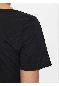 Morgan T-Shirt 241-DALILA Czarny Regular Fit. Kolor: czarny. Materiał: bawełna #5