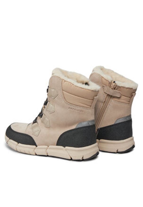 Geox Śniegowce J Flexyper Girl B Ab J16APA 022FU C5000 D Beżowy. Kolor: beżowy. Materiał: skóra