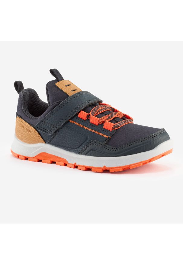 quechua - Buty turystyczne dla dzieci Quechua MH500 niskie. Kolor: pomarańczowy, wielokolorowy, szary, brązowy. Materiał: materiał, syntetyk, tkanina. Sport: turystyka piesza