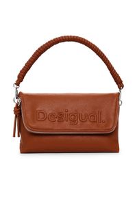 Desigual Torebka 25SAXPAM Brązowy. Kolor: brązowy. Materiał: skórzane
