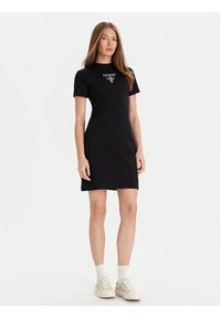 Guess Sukienka codzienna V4YK02 KCDH1 Czarny Regular Fit. Okazja: na co dzień. Kolor: czarny. Materiał: bawełna. Typ sukienki: proste. Styl: casual