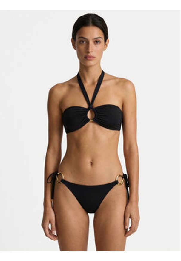 Guess Góra od bikini E6GJ15 KF590 Czarny. Kolor: czarny. Materiał: syntetyk