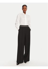 LOLA CASADEMUNT Spodnie materiałowe MF2514019 Czarny Straight Fit. Kolor: czarny. Materiał: syntetyk #5