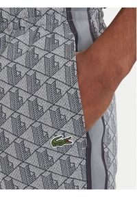 Lacoste Spodnie dresowe Paris Monogram XH1440 Szary Regular Fit. Kolor: szary. Materiał: bawełna #5