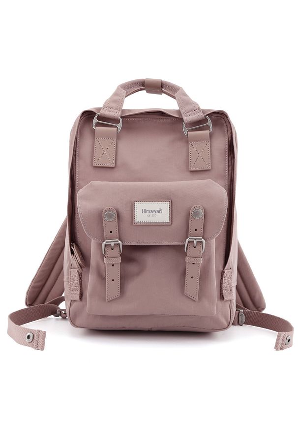 Plecak na laptopa Himawari 188L-81 różowy. Kolor: różowy. Materiał: tkanina, poliester. Styl: elegancki, casual