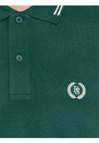 Big-Star - Koszulka męska polo zielona Poller 304. Okazja: na co dzień. Typ kołnierza: polo. Kolor: zielony. Materiał: materiał, dzianina. Wzór: haft. Styl: elegancki, klasyczny, casual