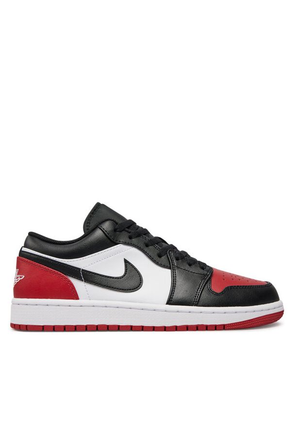 Nike Sneakersy Air Jordan 1 Low 553558 161 Czarny. Kolor: czarny. Materiał: skóra. Model: Nike Air Jordan