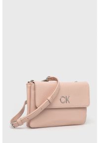 Calvin Klein torebka kolor różowy. Kolor: różowy. Rodzaj torebki: na ramię #5