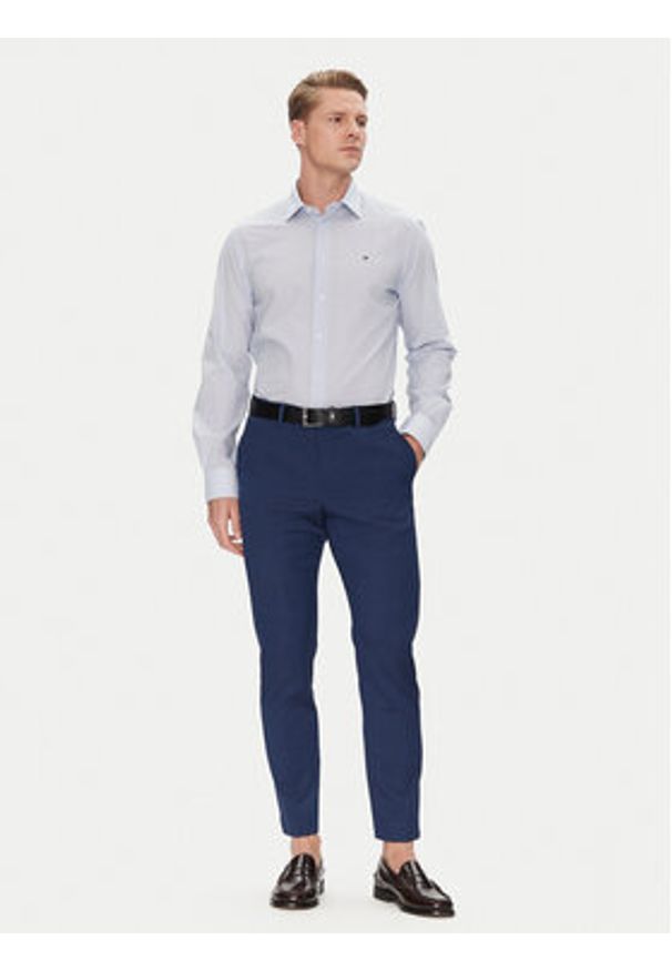 TOMMY HILFIGER - Tommy Hilfiger Koszula MW0MW38960 Niebieski Regular Fit. Kolor: niebieski. Materiał: bawełna