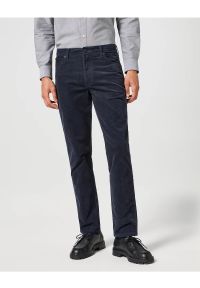 Wrangler - WRANGLER MĘSKIE SPODNIE JENSOWE TEXAS SLIM DARK NAVY 112356806