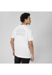 outhorn - T-shirt z nadrukiem męski. Okazja: na co dzień. Materiał: jersey, bawełna. Wzór: nadruk. Styl: casual #4