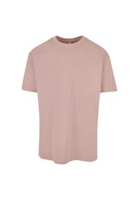 BUILD YOUR BRAND - Ponadwymiarowa Koszulka Dla Dorosłych Unisex Heavyweight. Kolor: różowy
