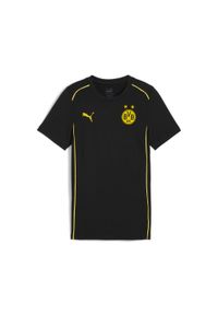 Puma - Młodzieżowa koszulka Casuals Borussia Dortmund PUMA Black Faster Yellow. Kolor: żółty, czarny, wielokolorowy. Sport: piłka nożna #1