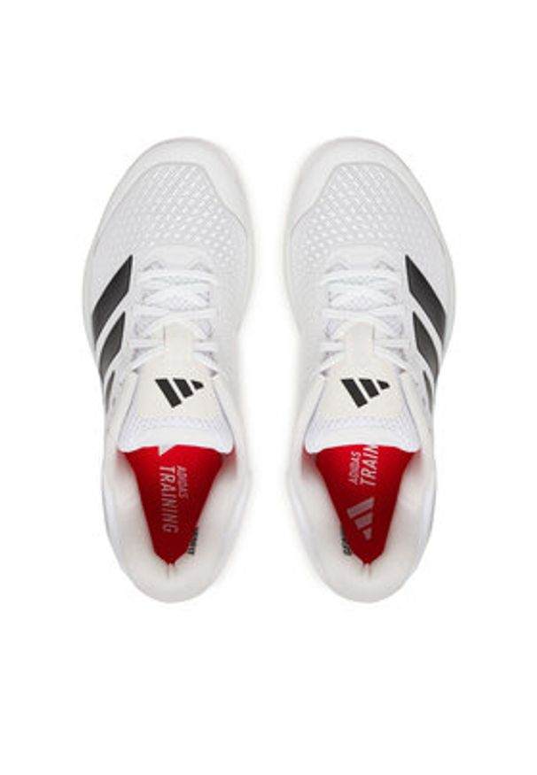 Adidas - adidas Buty na siłownię Dropset 4 JR1960 Biały. Kolor: biały. Materiał: materiał. Sport: fitness