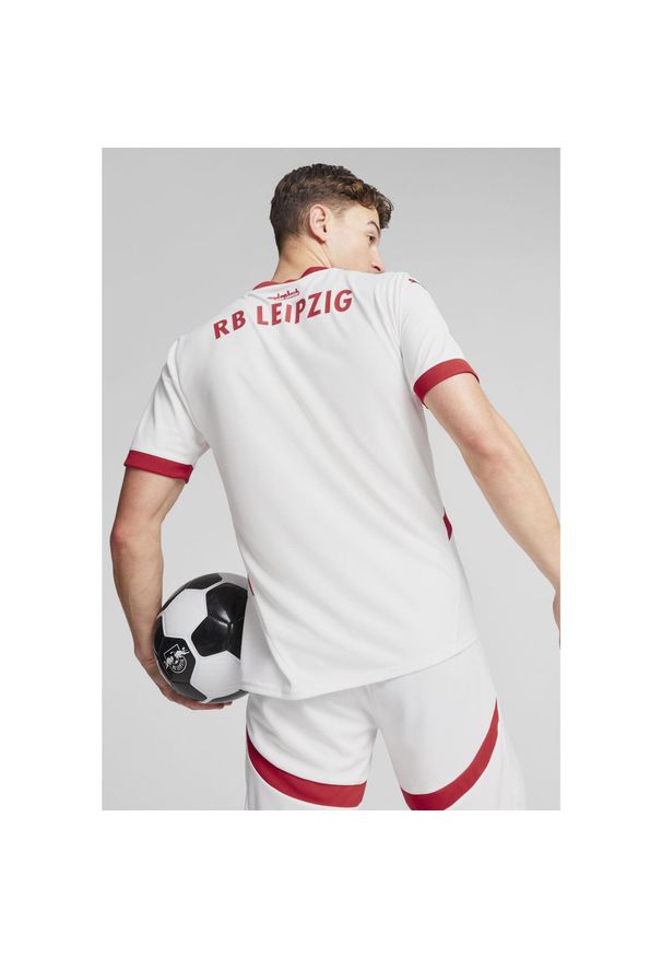Puma - Męska koszulka domowa RB Leipzig 24/25 PUMA White For All Time Red. Kolor: biały, czerwony, wielokolorowy